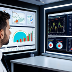 **

"AI system monitoring market data in real-time, detecting early warning signs of a potential economic recession. Visualize a modern office setting with a large screen displaying complex graphs and charts being analyzed by an AI. The overall tone should be futuristic and focused on proactive risk management. Consider including elements that evoke the Italian economy."

**
