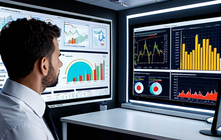 **

"AI system monitoring market data in real-time, detecting early warning signs of a potential economic recession. Visualize a modern office setting with a large screen displaying complex graphs and charts being analyzed by an AI. The overall tone should be futuristic and focused on proactive risk management. Consider including elements that evoke the Italian economy."

**